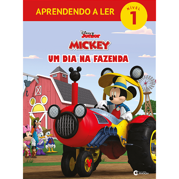 Livro Aprendendo A Ler Nível 1 - Mickey - Um Dia Na Fazen...