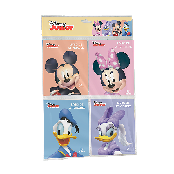 Livro Solapa Pop Com 4 Minilivros De Atividades - Mickey