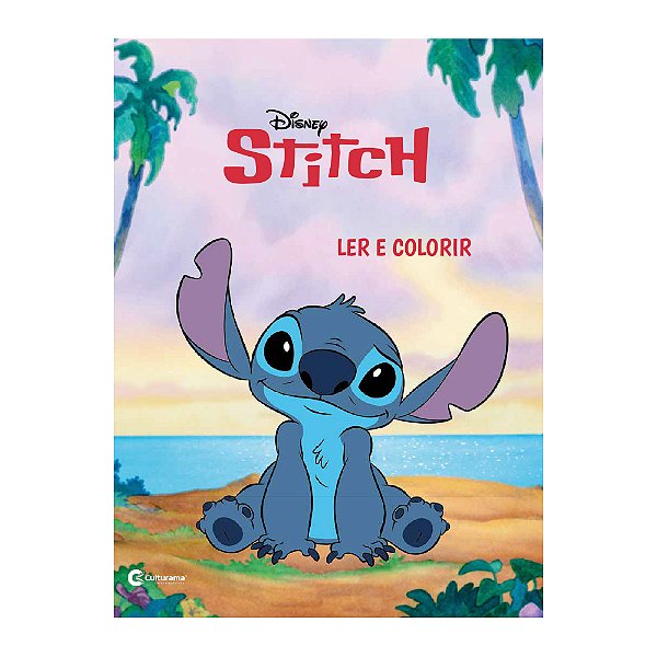 Livro Ler E Colorir Stitch