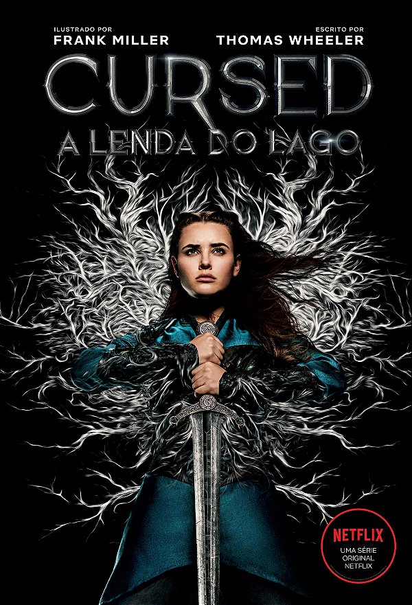Livro Cursed – A lenda do lago: Sobrecapa da série Netfli...