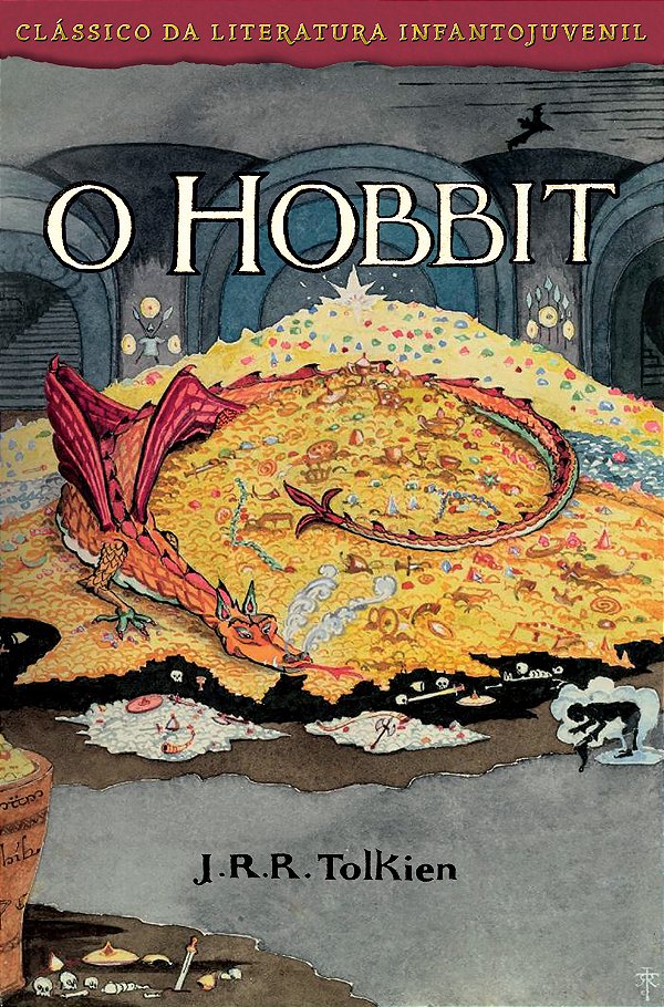 Livro O Hobbit - Capa Smaug
