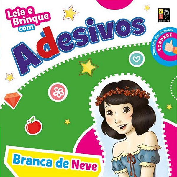 Livro Leia E Brinque Com Adesivos  Branca De Neve