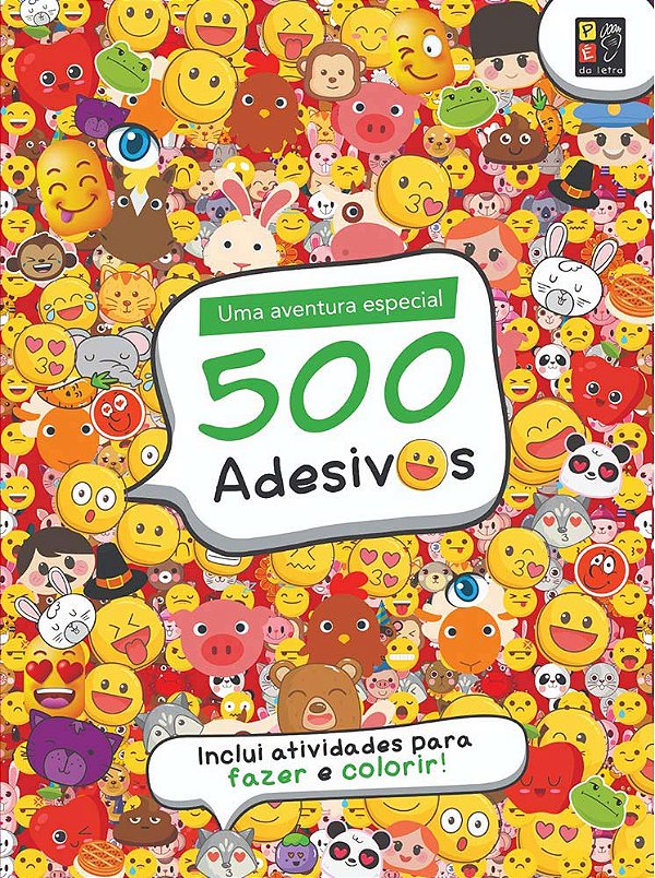 Livro 500 adesivos - emotions divertidos