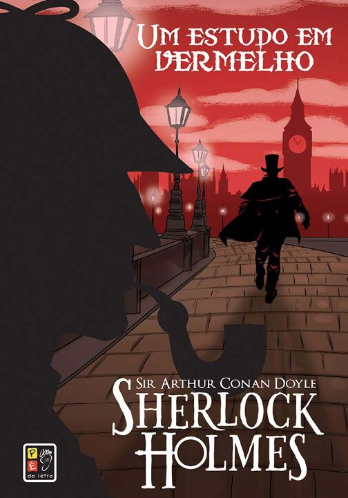 Livro Sherlock Holmes - Um Estudo Em Vermelho Capa Dura