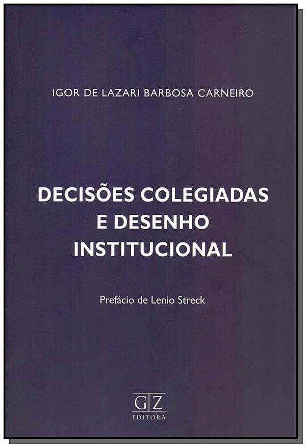 Livro Decisões Colegiadas E Des. Institucional - 01Ed/18