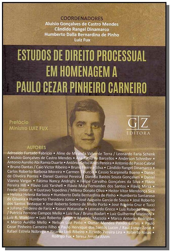 Livro Estudos De Direito Processual Em Homenagem A Paulo ...