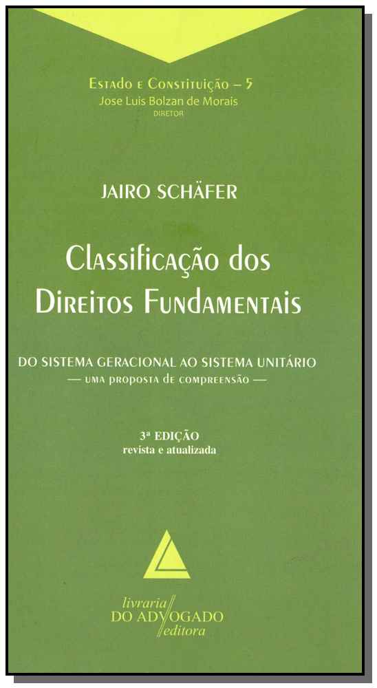 Livro Classificação Dos Direitos Fundamentais - 03Ed/18