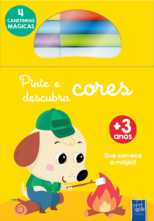 Livro Pinte e descubra cores - Cachorro