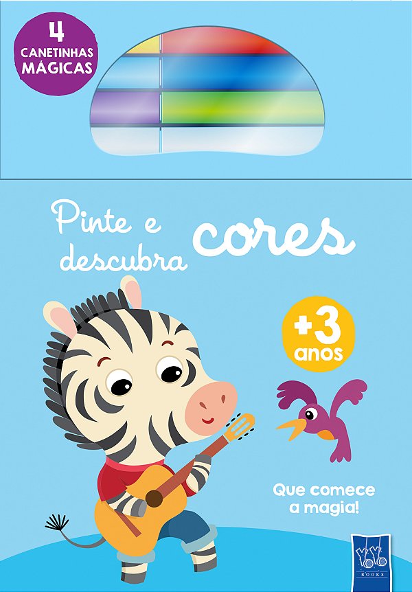 Livro Pinte e descubra cores - Zebra