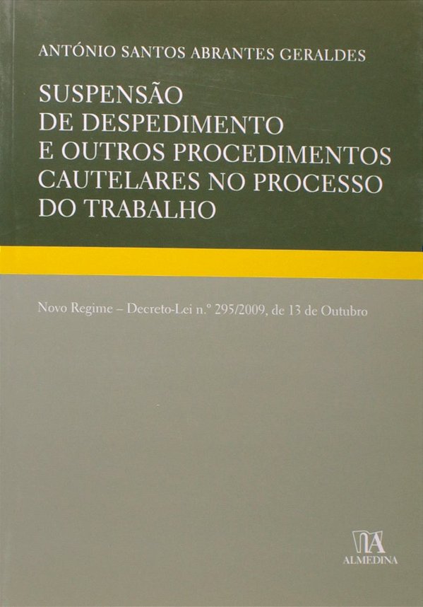 Livro Suspensão de despedimento e outros procedimentos ca...