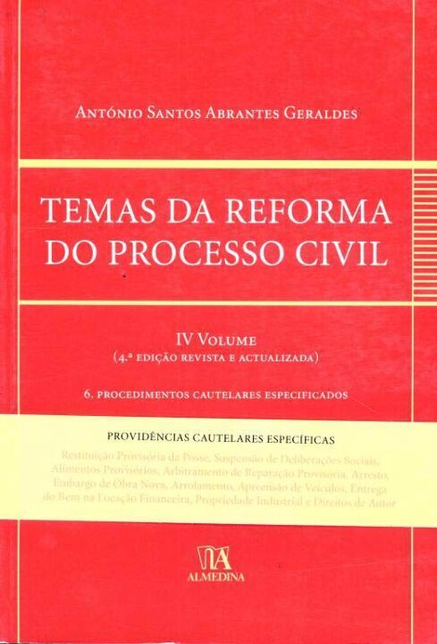 Livro Temas da reforma do processo civil (Volume 4)