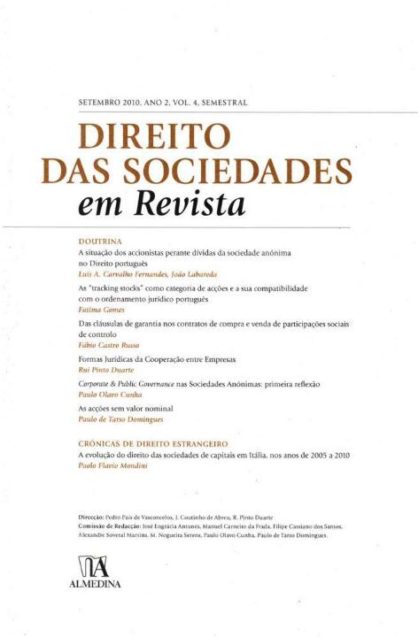 Livro Direito das sociedades em revista: ano 2 (setembro ...