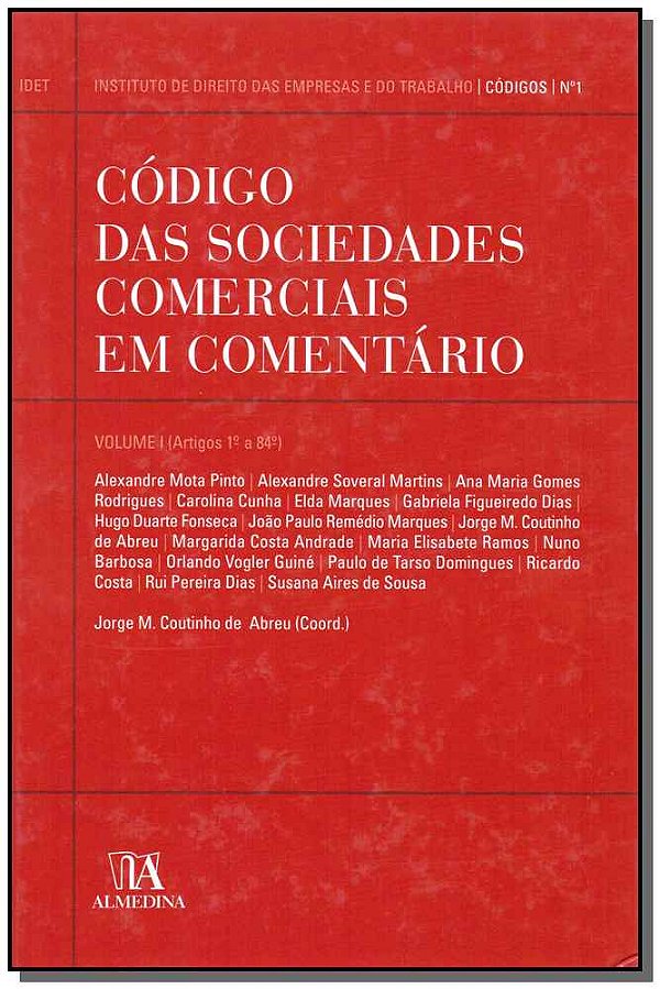 Livro Código das sociedades comerciais em comentário (Vol...