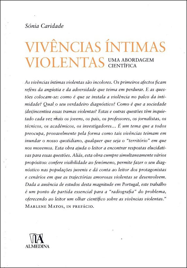 Livro Vivências íntimas violentas: uma abordagem científi...
