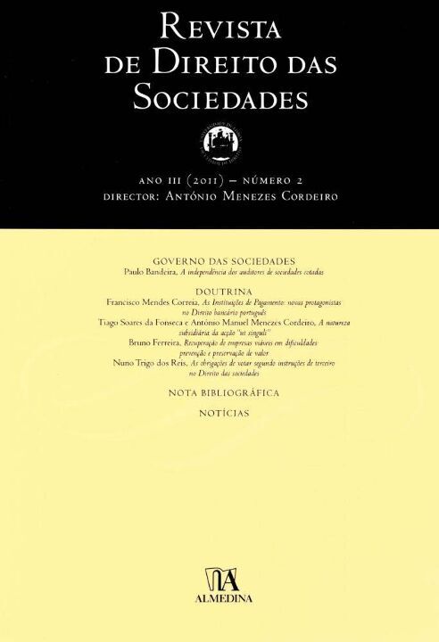 Livro Revista de direito das sociedades: ano III - Nº 2