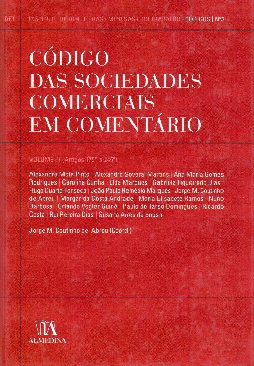 Livro Código das sociedades comerciais em comentário (Vol...