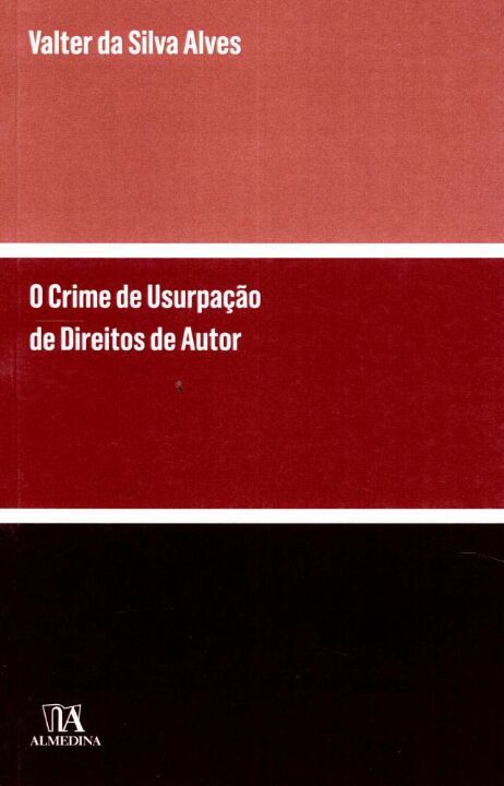 Livro O crime de usurpação de direitos de autor