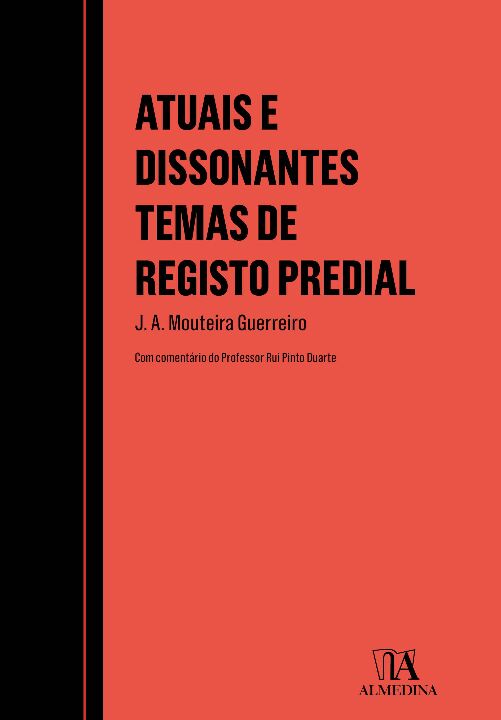 Livro Atuais e dissonantes temas de registo predial