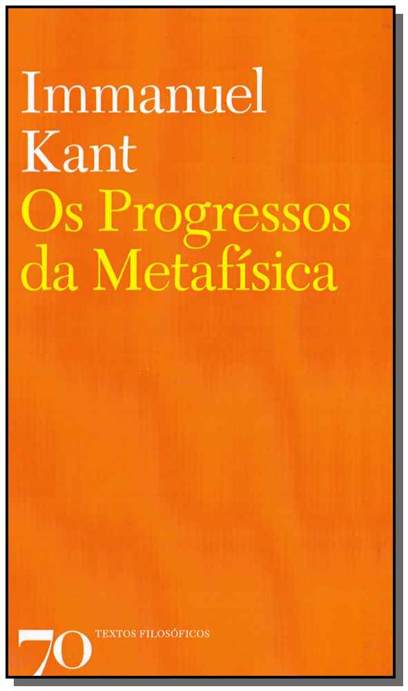 Livro Os progressos da metafísica