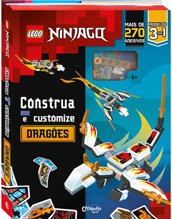 Livro Lego Ninjago - Construa E Customize - Dragões