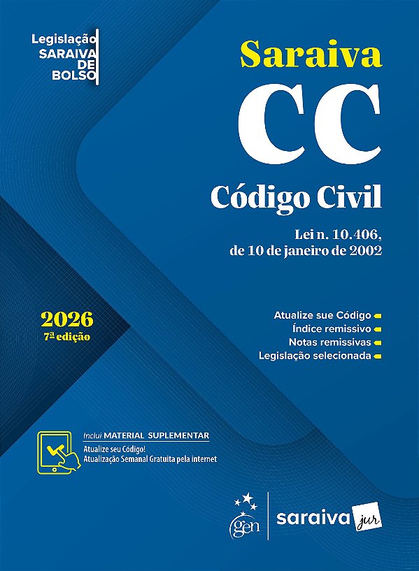 Código Civil - Legislação Saraiva de Bolso - 7ª Edição 2026