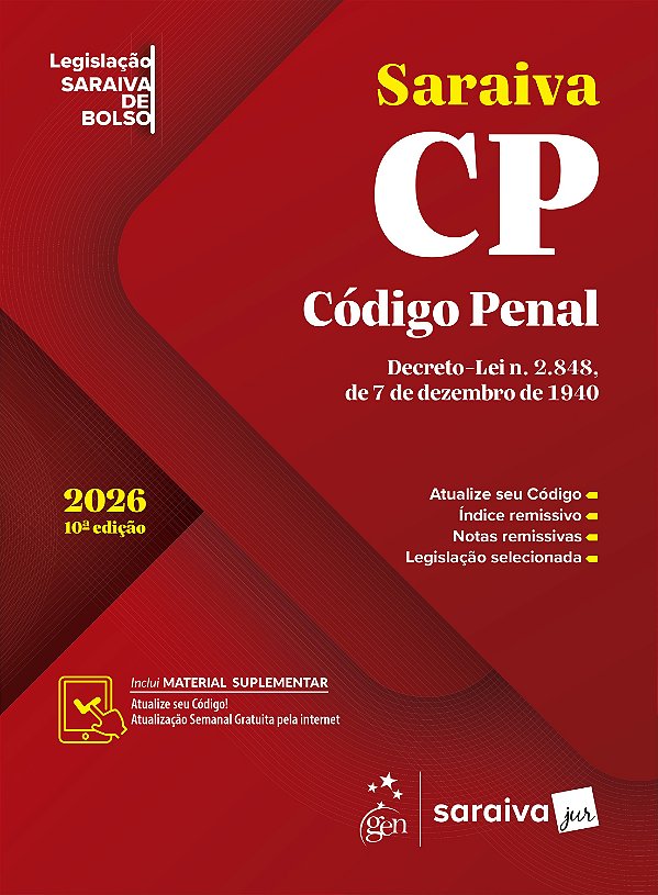Código Penal - Legislação Saraiva de Bolso - 10ª Edição 2026