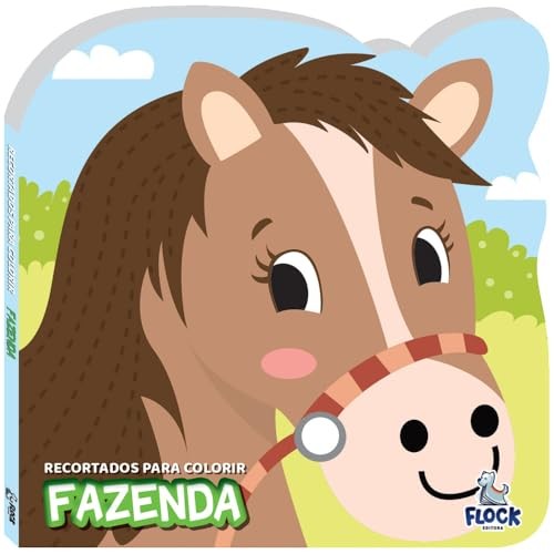 Recortados para colorir: fazenda