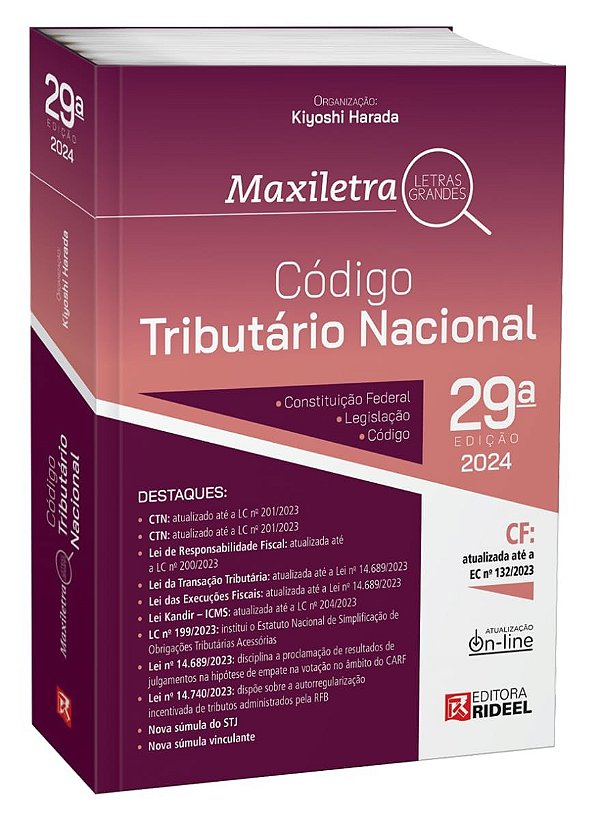 Código Tributário Nacional - Maxiletra - Ctn 2024 - 29Ed/24