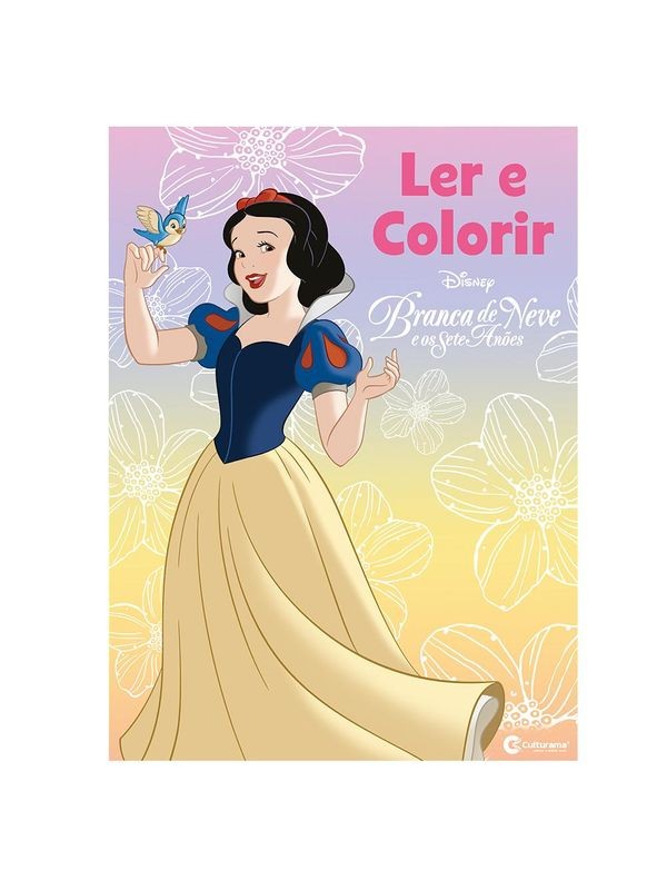 Ler E Colorir - Branca De Neve