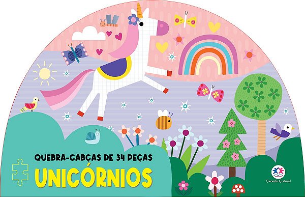 Unicórnios - Livro com quebra-cabeça
