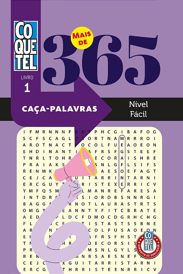 Livro Coquetel Mais de 365 Caça-Palavras 1