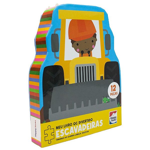 Meu Livro Quebra-Cabeça Divertido - Escavadeiras