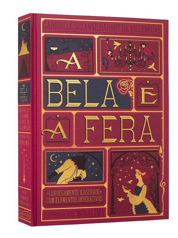 A Bela E A Fera - Edição De Luxo Ilustrada E Com Elementos Interativos
