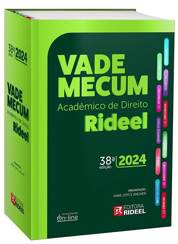 Vade Mecum Acadêmico De Direito Rideel - 38ª Edição - 2024 + Planner De Estudos