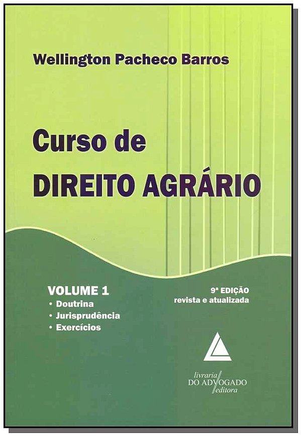 Curso De Direito Agrário - Vol.01 - 09Ed/15