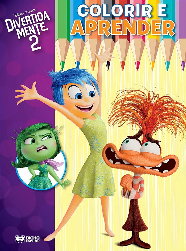 Colorir E Aprender Disney - Divertidamente 2