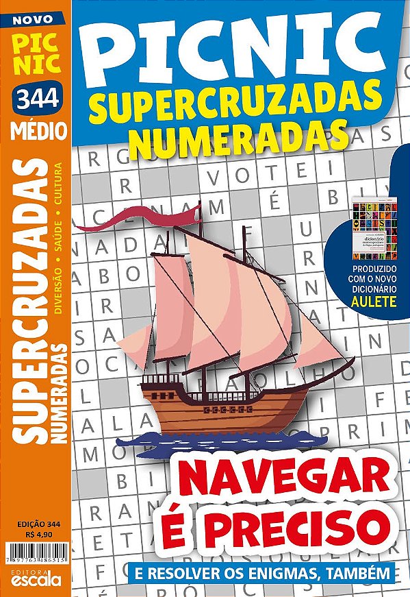 Picnic Supercruzadas Numeradas - Médio: 344 - navegar é preciso