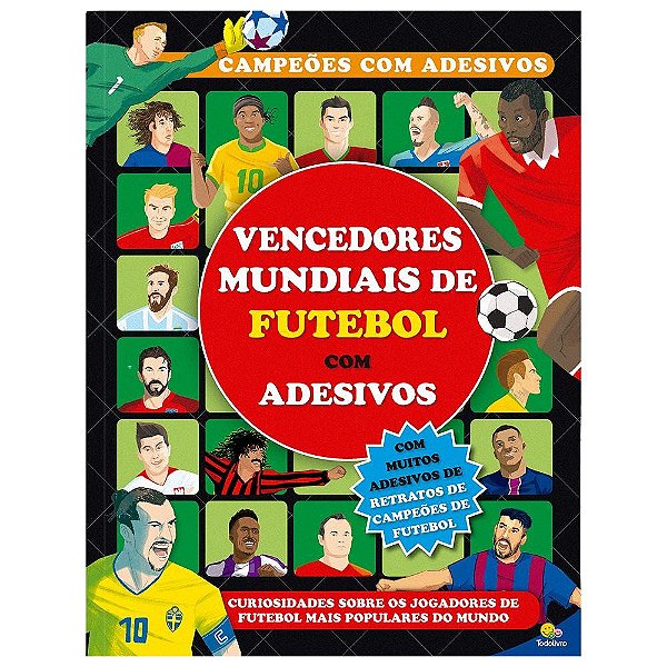 Campeões com Adesivos: Vencedores Mundiais de Futebol