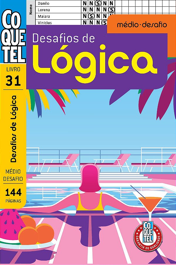 Livro Coquetel Desafios de Lógica 31 S/P