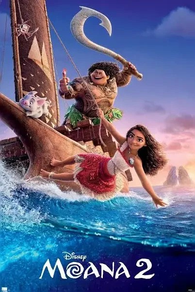 Moana 2 - Movie - Cartela + 10 Envelopes