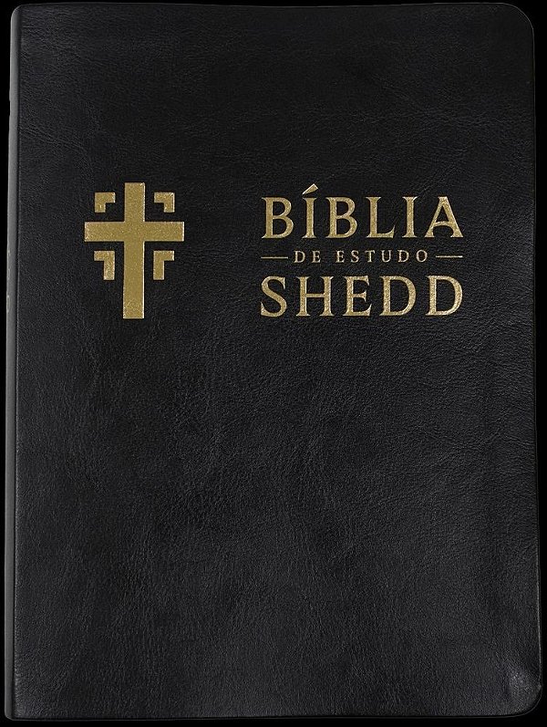 Bíblia de estudo Shedd - couro sintético preto