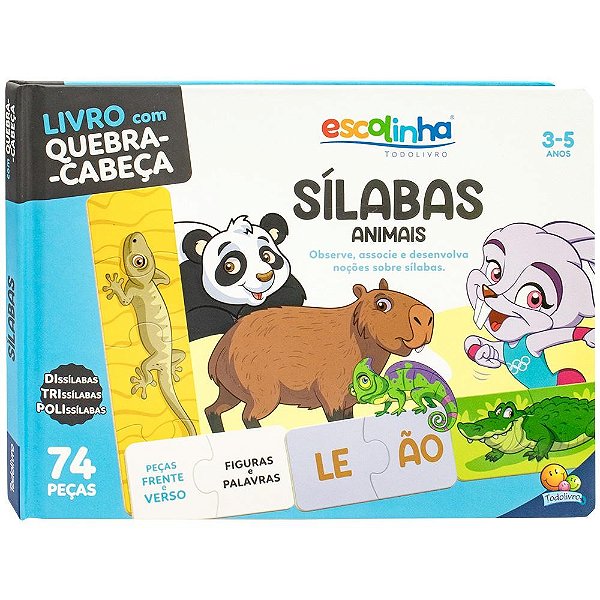 Escolinha quebra-cabeça: sílabas
