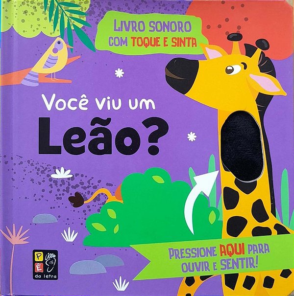 Toque e sinta sonoro - Você viu um leão?