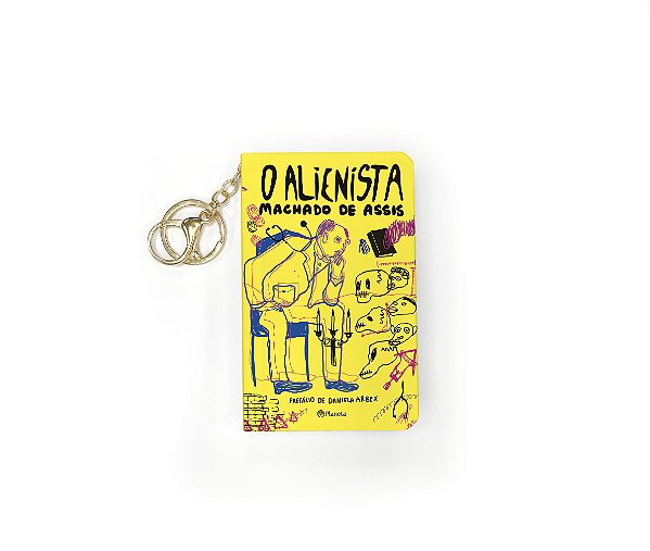 O alienista: livro de bolso com chaveiro