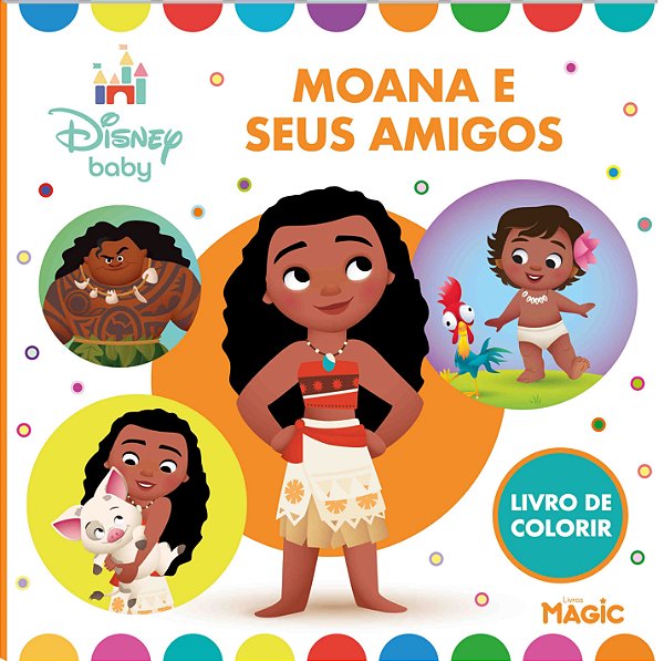 Moana E Seus Amigos - Para Colorir