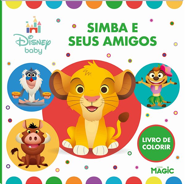Simba E Seus Amigos - Para Colorir