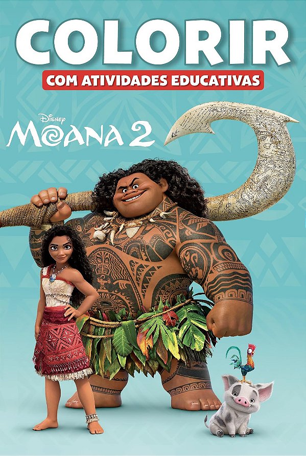 Disney Colorir Ativ.Educativas - Moana 2 -