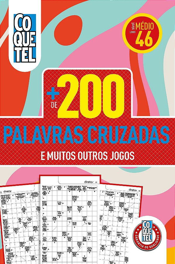 Livro Coquetel Mais de 200 Palavras Cruzadas 46