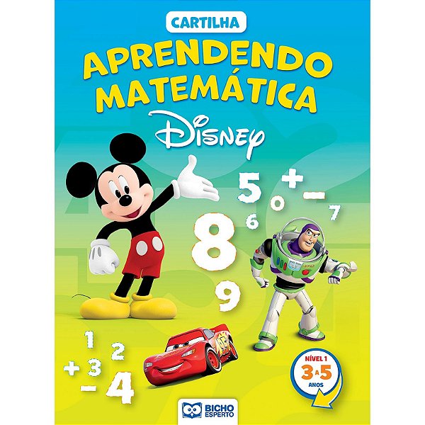 Disney Cartilha Aprendendo A Matematica 3 A 5 Anos