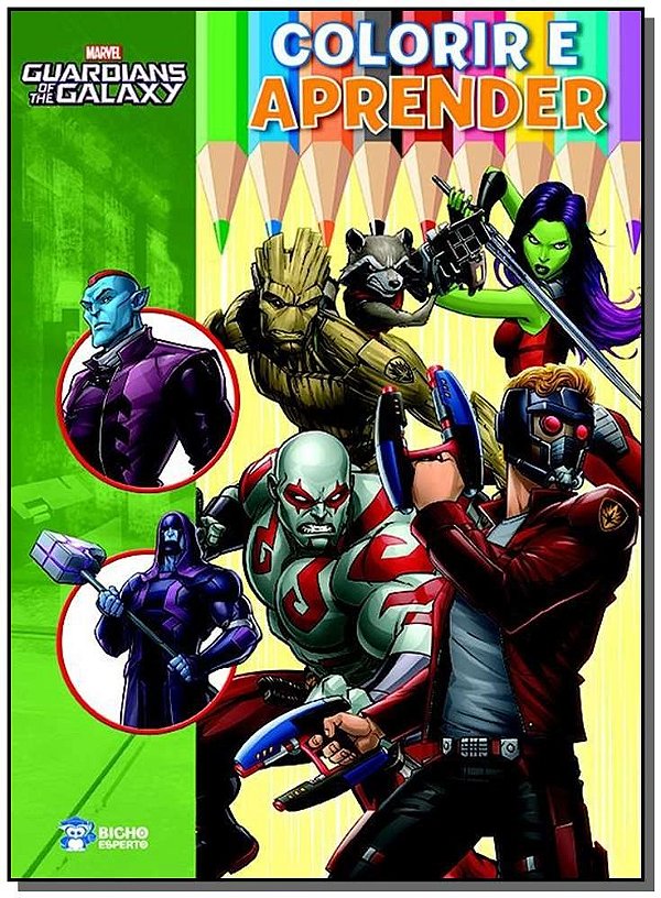 Marvel Colorir E Aprender - Guardioes Da Galaxia